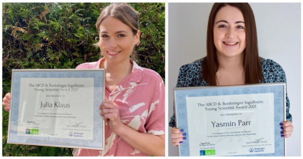 Julia Klaus and Yasmin Parr win the 2021 Young Scientist Award