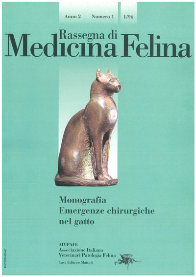 La Rassegna di Medicina Felina, numero 1 del 1996