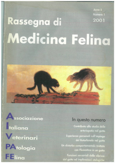 La Rassegna di Medicina Felina, numero 1 del 2001