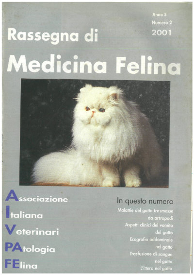 La Rassegna di Medicina Felina, numero 2 del 2001