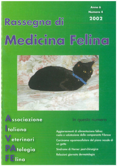 La Rassegna di Medicina Felina, numero 4 del 2002