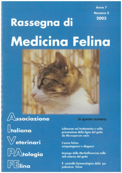 La Rassegna di Medicina Felina, numero 2 del 2003