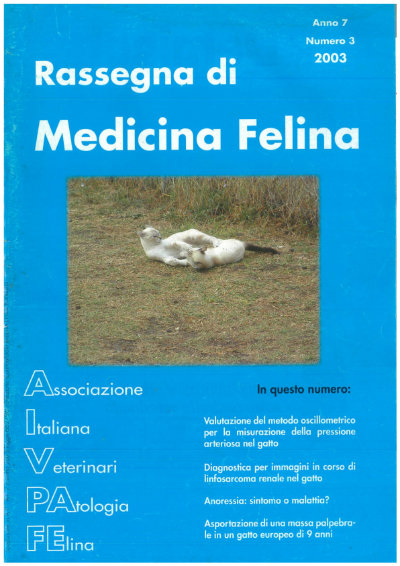 La Rassegna di Medicina Felina, numero 3 del 2003
