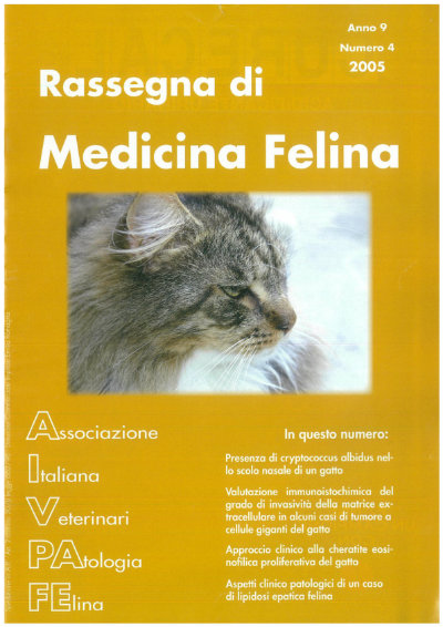 La Rassegna di Medicina Felina, numero 4 del 2005