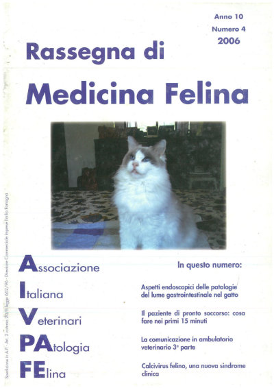 La Rassegna di Medicina Felina, numero 4 del 2006