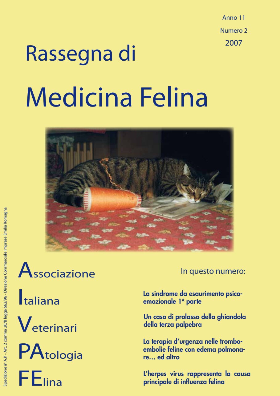 La Rassegna di Medicina Felina, numero 2 del 2007