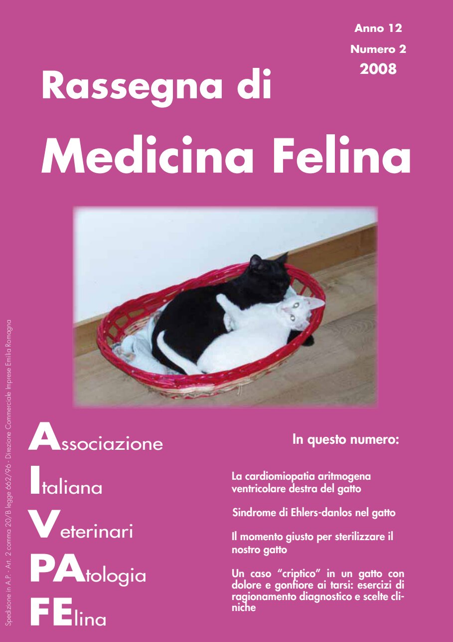 La Rassegna di Medicina Felina, numero 2 del 2008