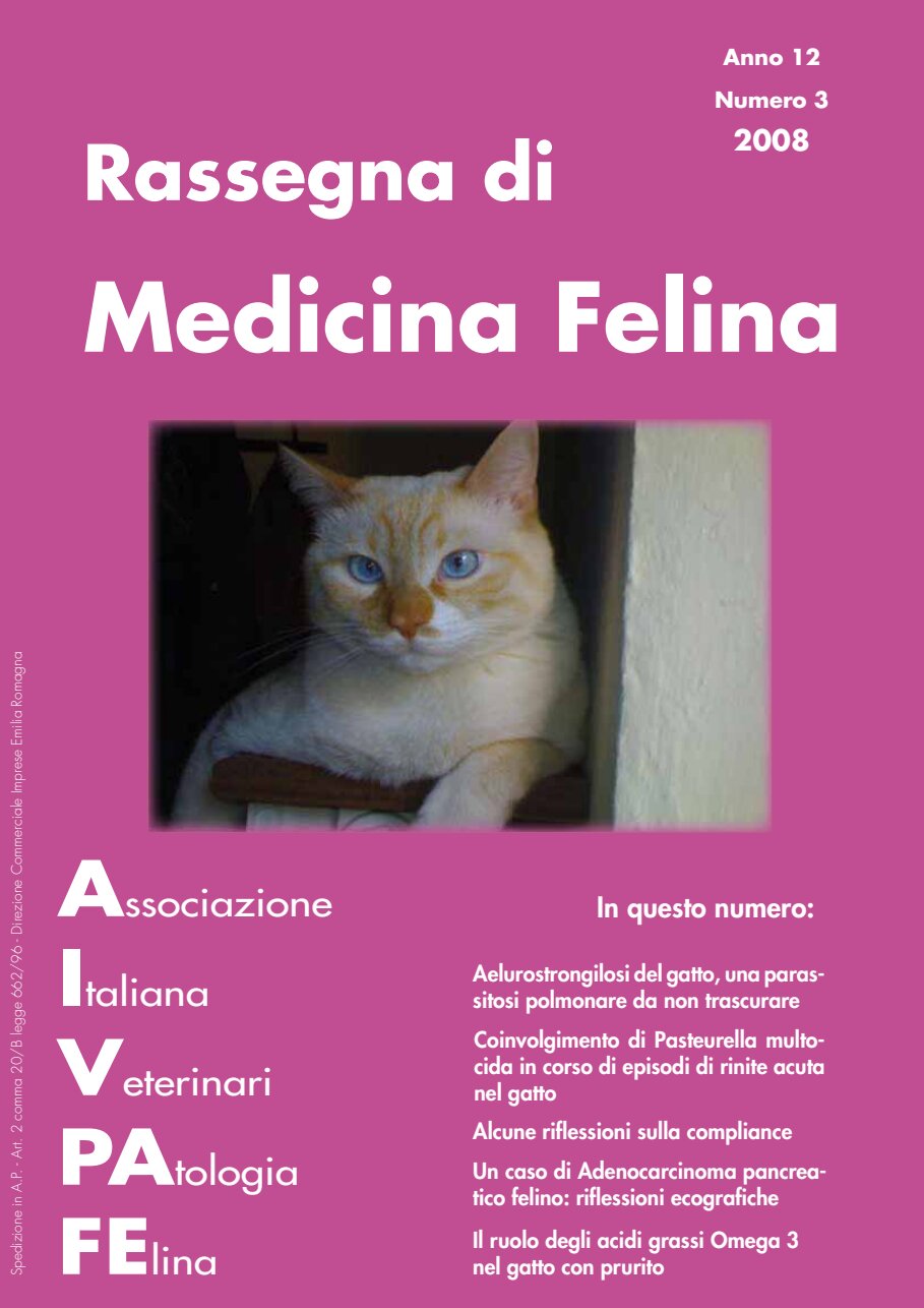 La Rassegna di Medicina Felina, numero 3 del 2008