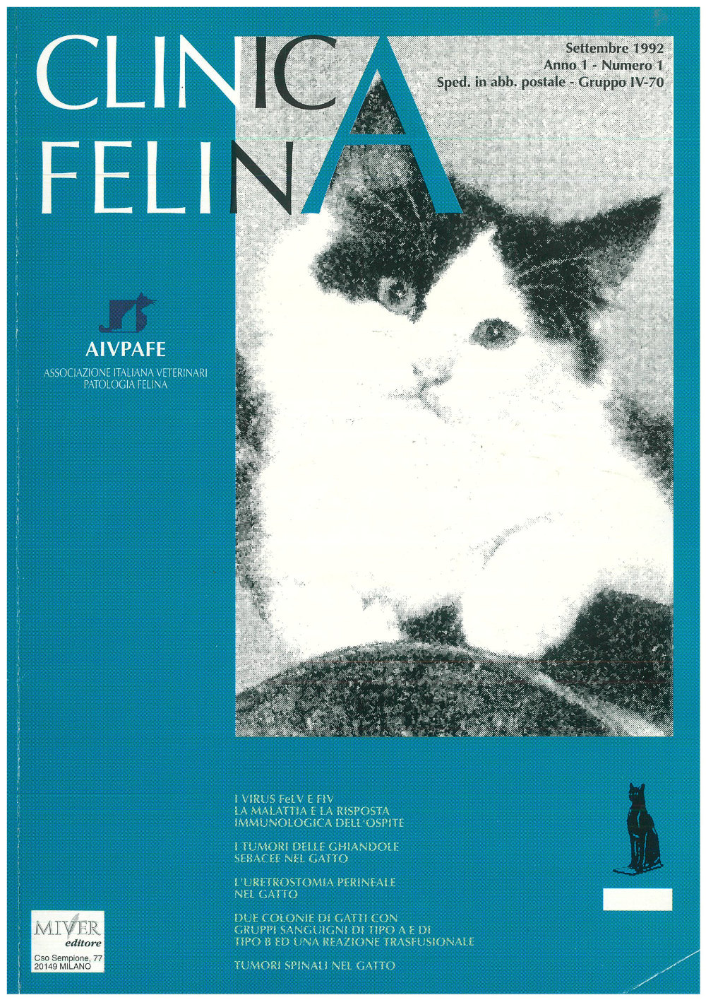 Clinica Felina, numero 1 del 1992