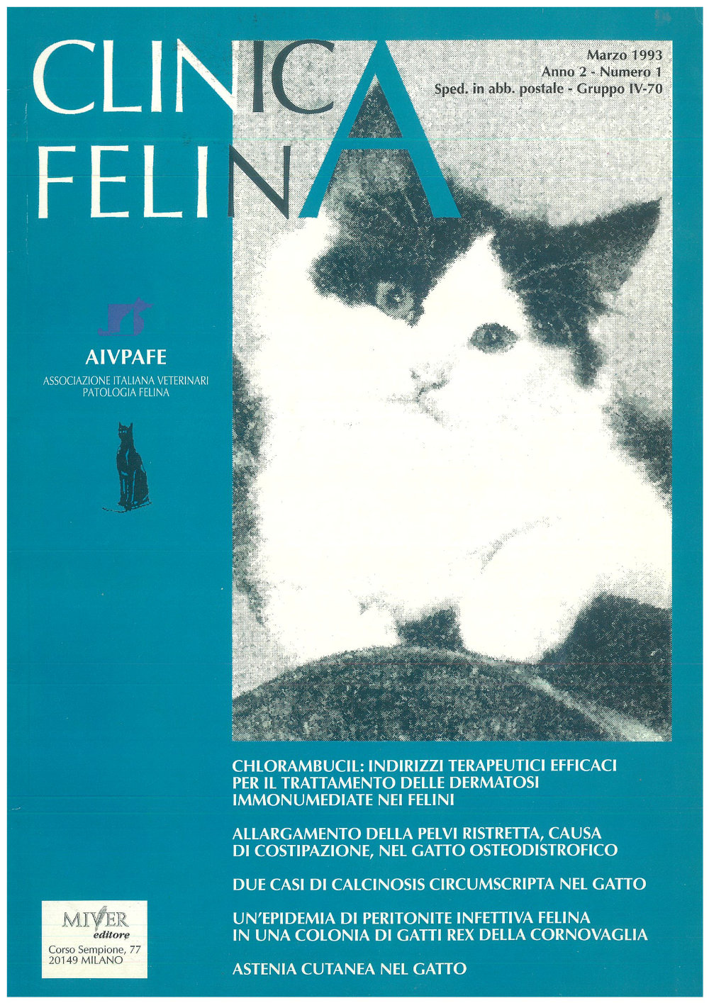 Clinica Felina, numero 1 del 1993