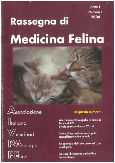 La Rassegna di Medicina Felina, numero 1 del 2004